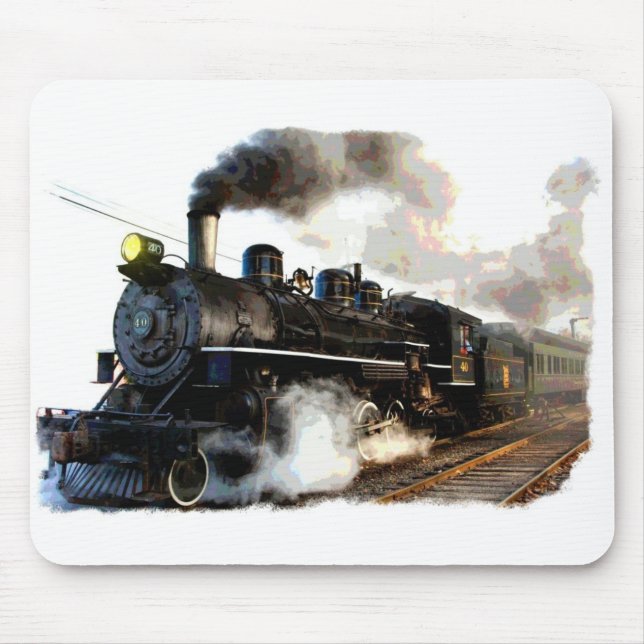 Mousepad Trem do vapor do passageiro (Frente)