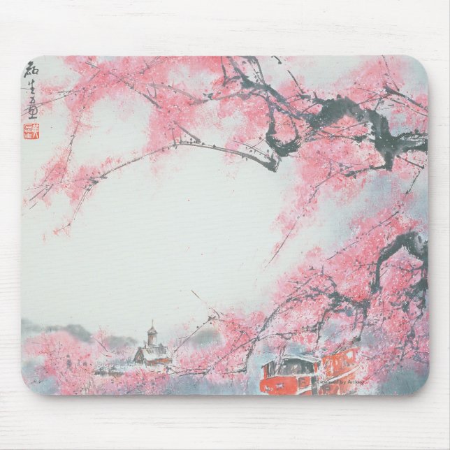 Mousepad trem Estreito-cercado em Mt. Ali (Frente)