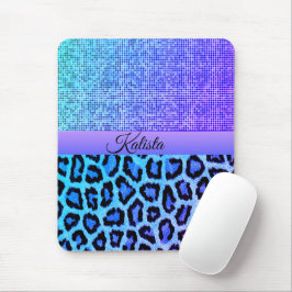 Mousepad Trendy Blue e Purple Leopard