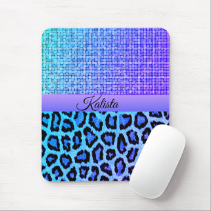 Mousepad Trendy Blue e Purple Leopard