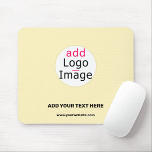 Mousepad Trendy business customizable light vanilla yellow