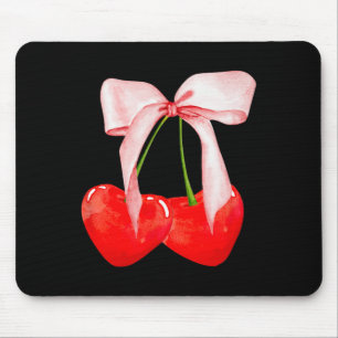 Mousepad Trendy Cherry Soft Girl Era Rosa Arco Valente de F