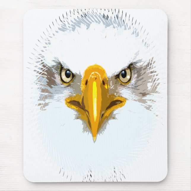 Mousepad Trendy Eagle Head Modern Pop Art Modelo (Frente)