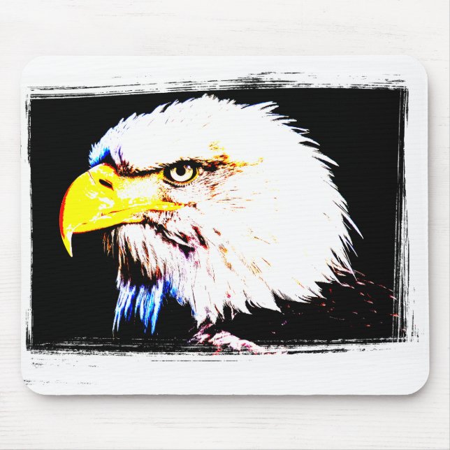 Mousepad Trendy Eagle Head Pop, Modelo de Imagem (Frente)