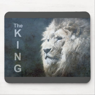 Mousepad Trendy Lion Head Pop, Imagem de Arte O Rei Modelo
