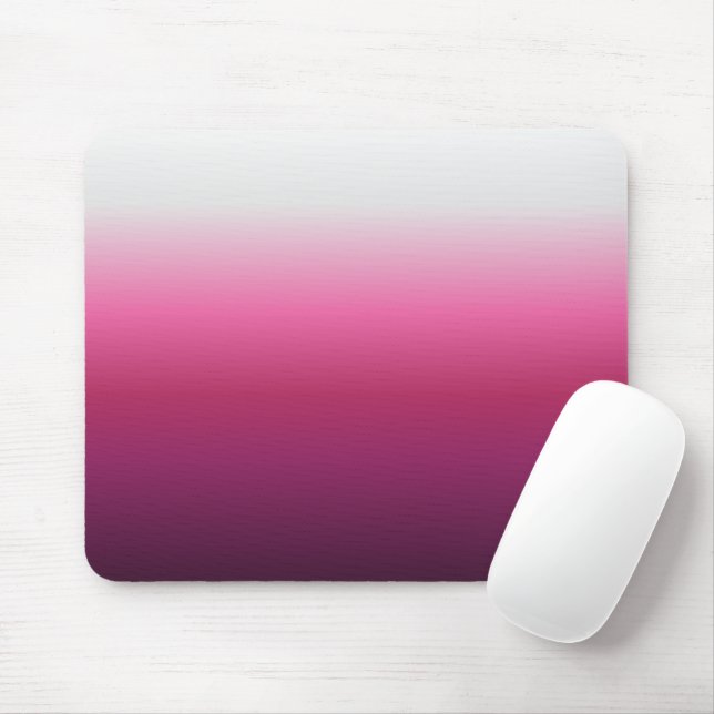 Mousepad trendy magenta maroon marsala burgundy ombre (Com mouse)