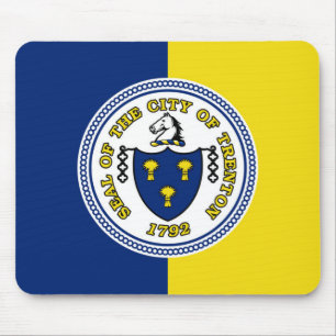 Mousepad Trenton, Nova Jersey - Bandeira do rato