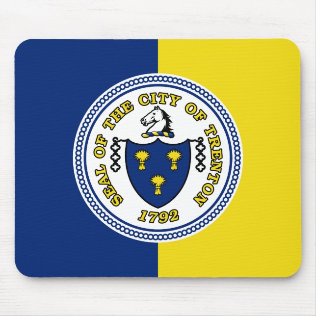 Mousepad Trenton, Nova Jersey - Bandeira do rato (Frente)