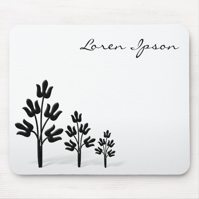 Mousepad Três Árvores Negras (Frente)