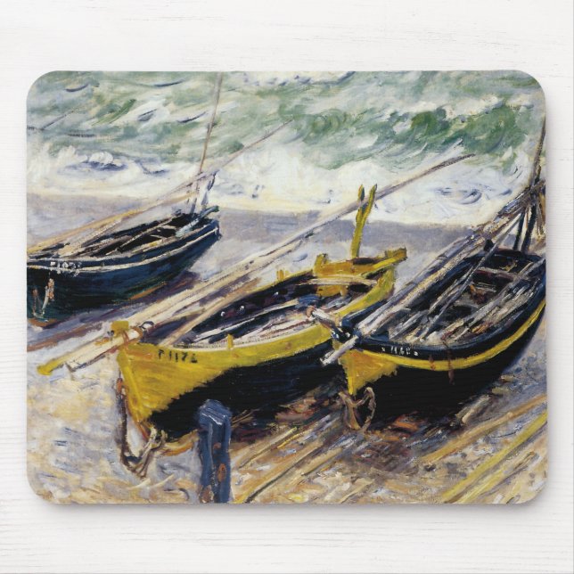 Mousepad Três Barcos De Pesca (Frente)
