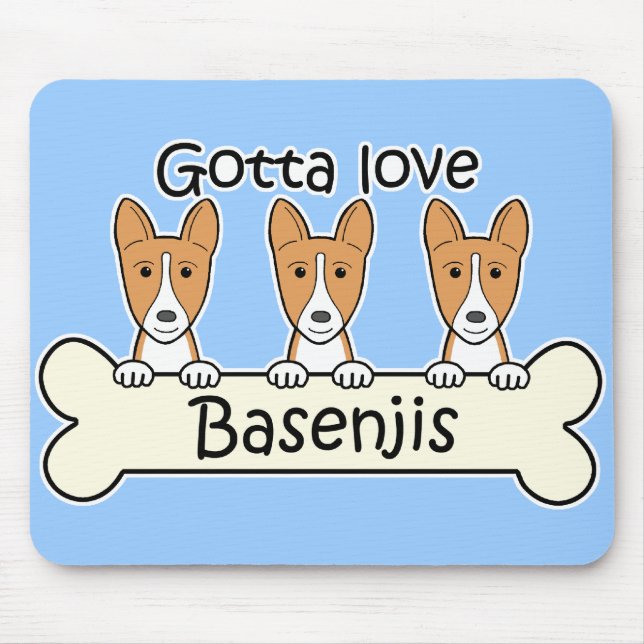Mousepad Três Basenjis (Frente)