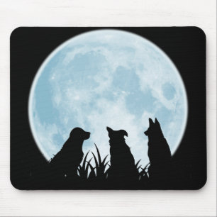 Mousepad Três cães na noite