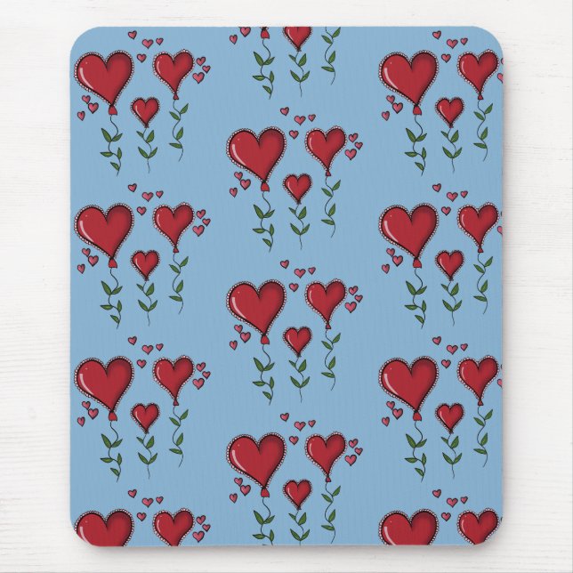 Mousepad Três Corações Bons (Frente)