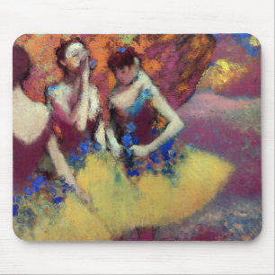 Mousepad Três dançarinos em saias amarelas por Degas