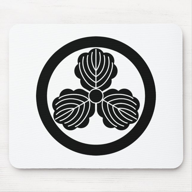 Mousepad Três folhas de carvalho(1) em círculo (Frente)