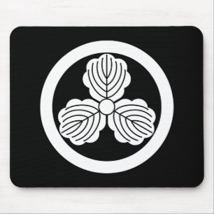 Mousepad Três folhas de carvalho(1) em círculo