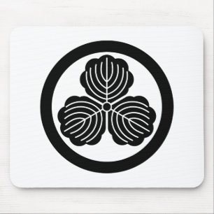 Mousepad Três folhas de carvalho em círculo