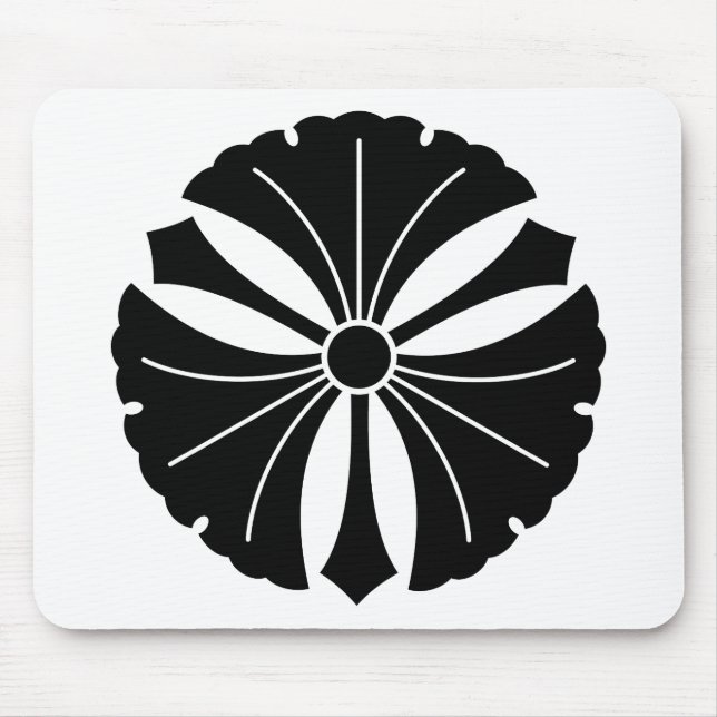 Mousepad Três folhas de ginkgo com espadas (Frente)