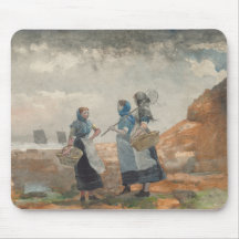 Três Garotas Pescadoras (em Tynemouth, Northumberl