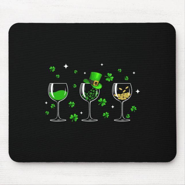 Mousepad Três Geleiras De Vinho Rua De Pedra De Véu Patrick (Frente)