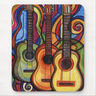 Mousepad Três guitarra