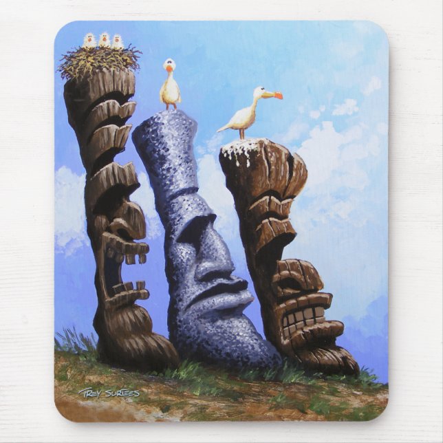 Mousepad "Tres Hombres Tikis " (Frente)