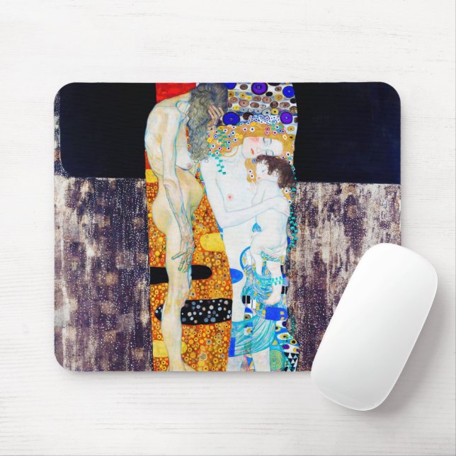 Mousepad Três idades da vida, Gustav Klimt (Com mouse)