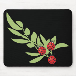 Mousepad Três joaninhas afortunados