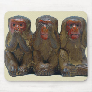Mousepad Três macacos sábios