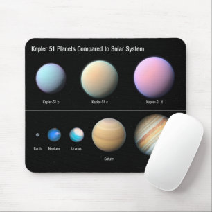 Mousepad Três Planetas Gigantes Orbitando Kepler 51