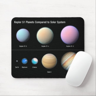 Mousepad Três Planetas Gigantes Orbitando Kepler 51