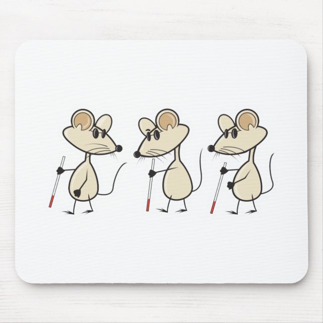 Mousepad três ratos cegos (Frente)