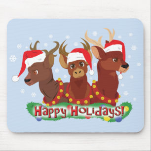Mousepad Três Veados de Natal