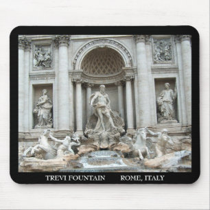Mousepad Trevi Fountain em Roma, Itália