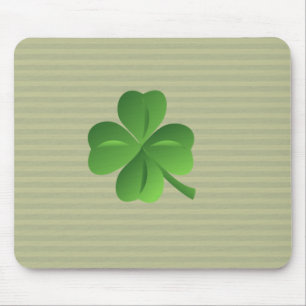 Mousepad Trevo da Sorte Irlandês Elegante e Tendencial