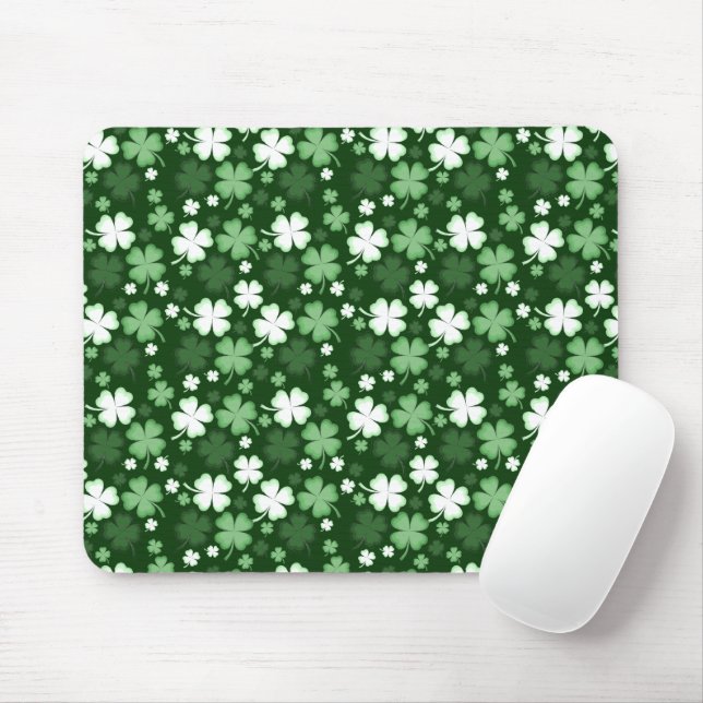 Mousepad Trevo Verde, Dia de São Patrício (Com mouse)