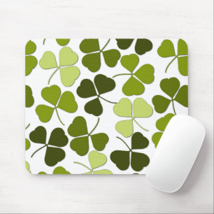 Mousepad Trevo Verde em uma Variedade de Tons