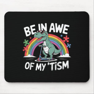 Mousepad Trex Dinossaur Autismo Sensibilização Esteja Ao Me
