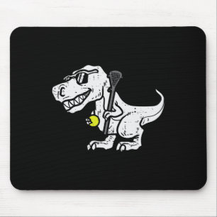 Mousepad Trex Dinossauro Lacrosse Engraçado Jogador de Lax 