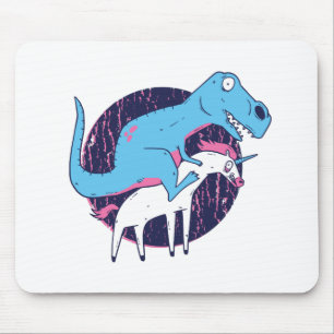 Mousepad Trex Riding Unicorn