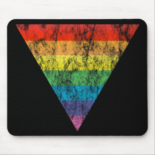 Mousepad triângulo arco-íris.