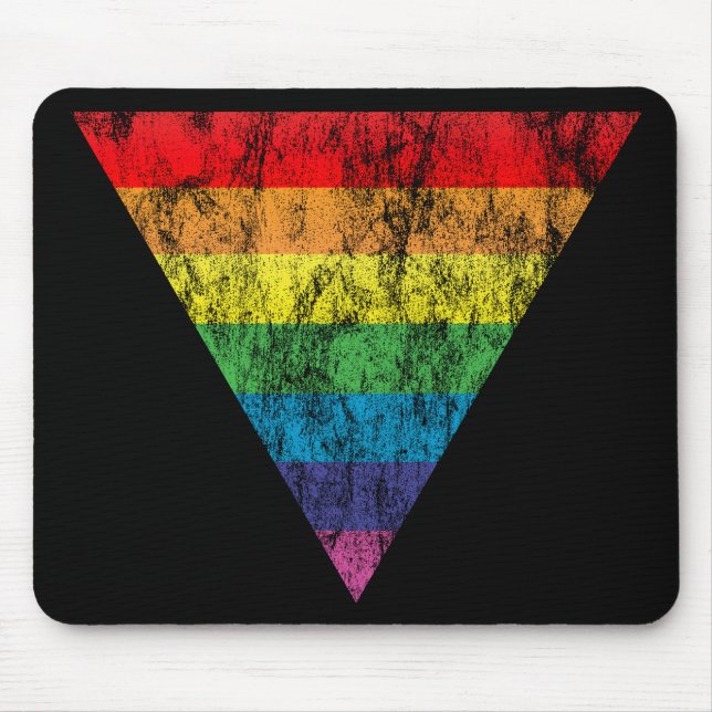 Mousepad triângulo arco-íris. (Frente)