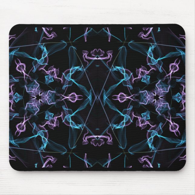Mousepad Triângulo Azul e Roxo Mandala (Frente)