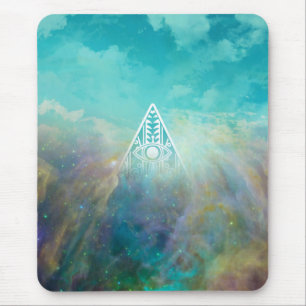 Mousepad Triângulo formidável "Todos vendo olhos", nebulo