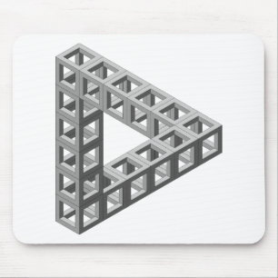 Mousepad Triângulo impossível da ilusão óptica