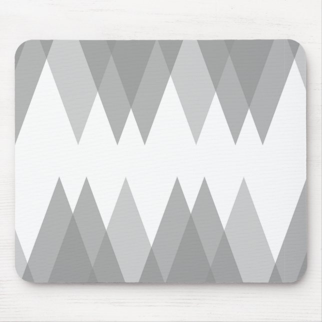 Mousepad triângulos de cinza (Frente)