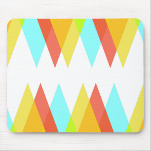 Mousepad Triângulos do amarelo, do vermelho e do azul do
