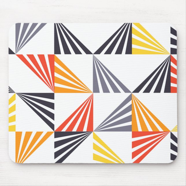 Mousepad Triângulos legal, únicos, de tendências, urbanos e (Frente)