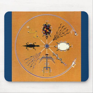 Mousepad Tribal Nativa Americana de Pintura