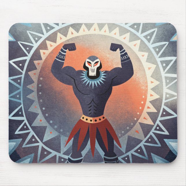 Mousepad Tribal Titã Mascarado Pelo Crânio (Frente)